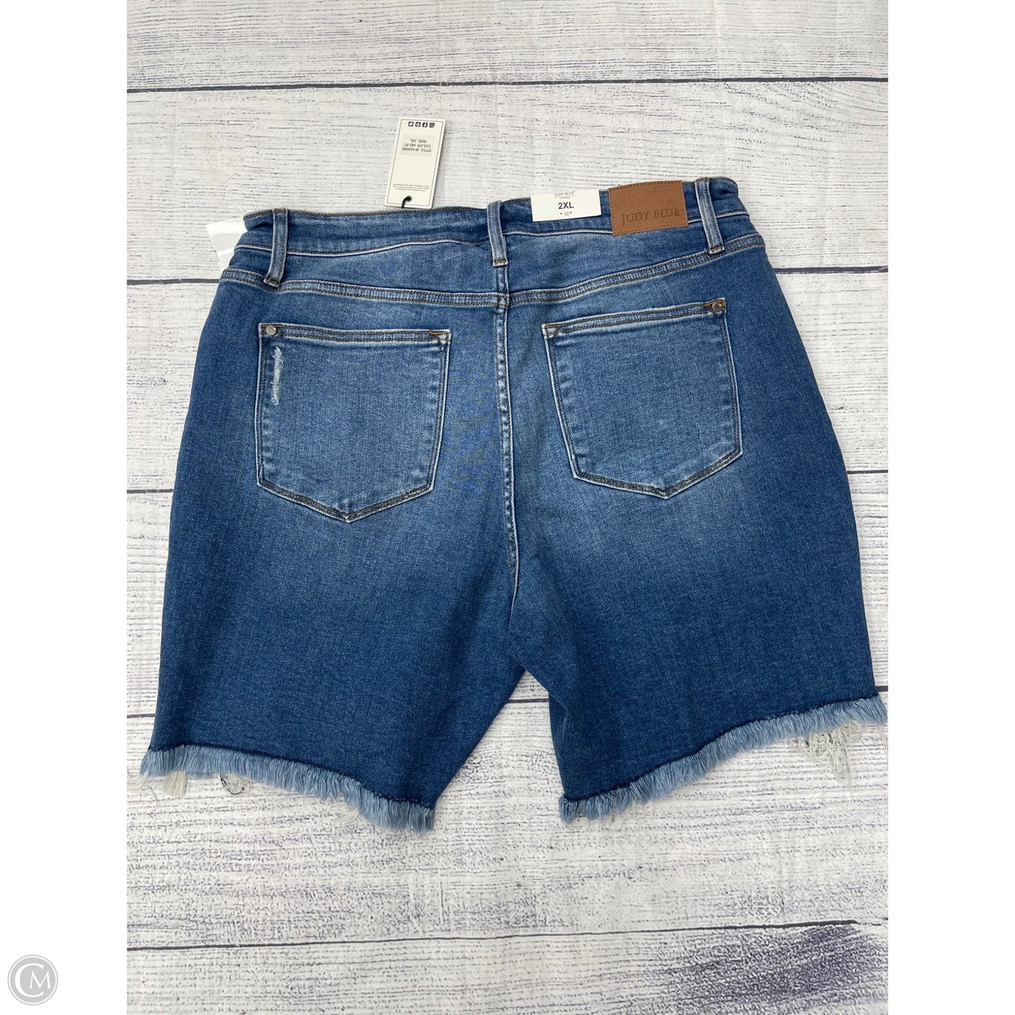Shorts By Judy Blue In Blue Denim, Size: 2x