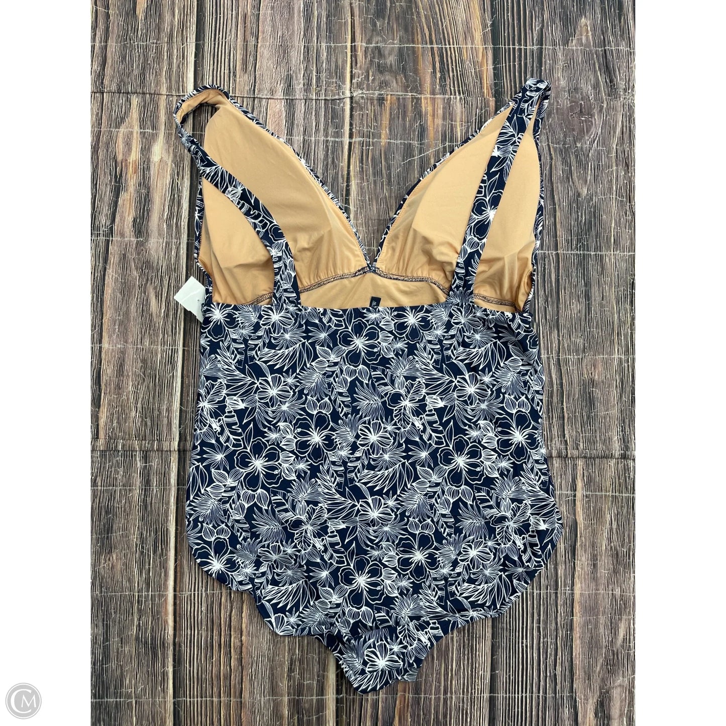 Swimsuit By J. Crew In Blue & White, Size: 2x