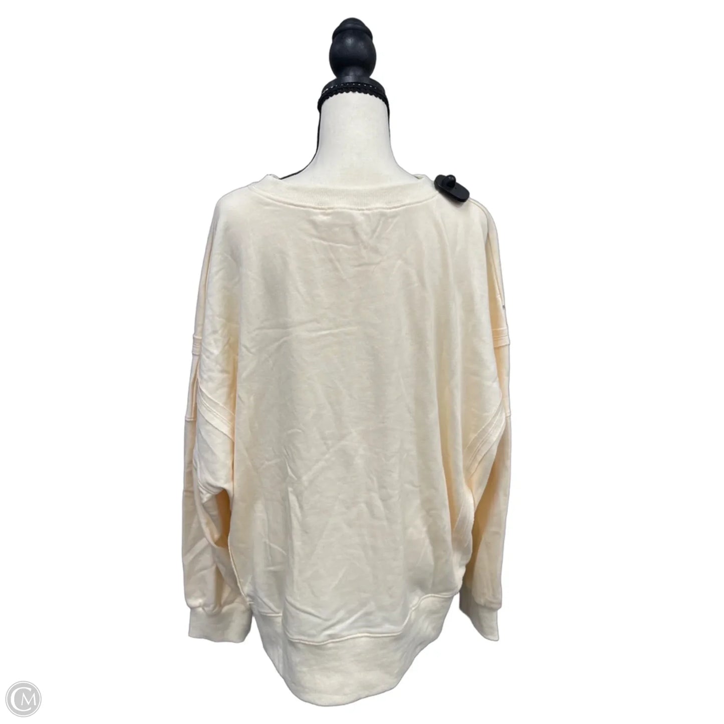 Sweatshirt Crewneck By Peach Love Cream California In Cream, Size: L