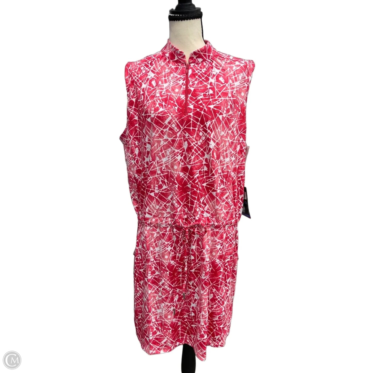 Athletic Dress By Ibkul In Red, Size: Xl