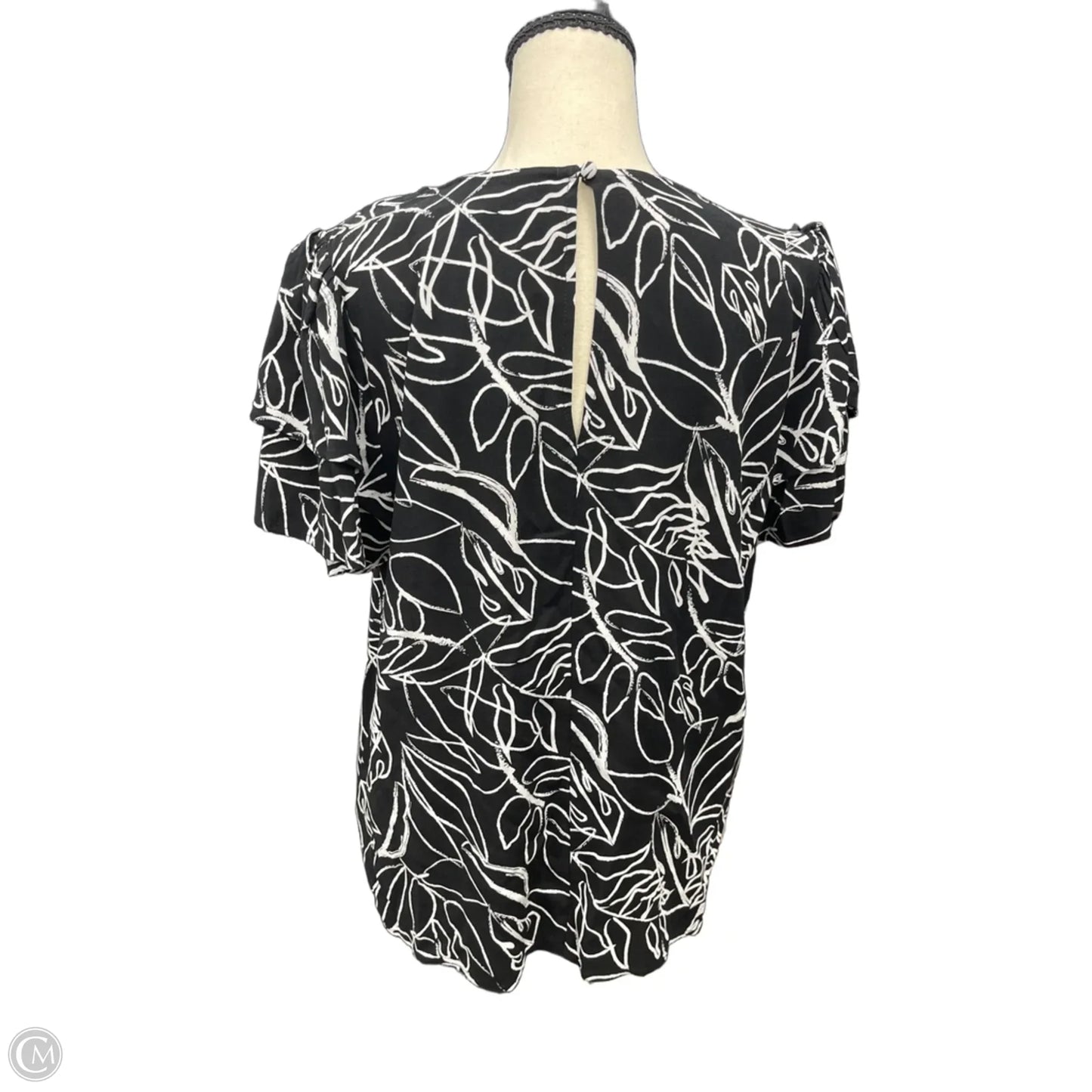 Top Short Sleeve By Sugar Lips In Black, Size: L