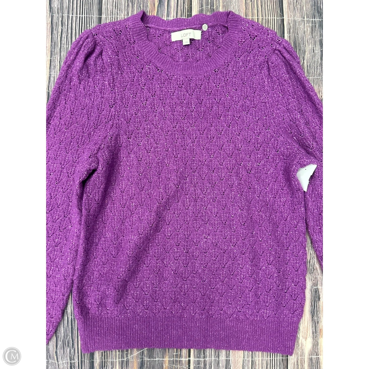 Sweater By Loft In Purple, Size: L