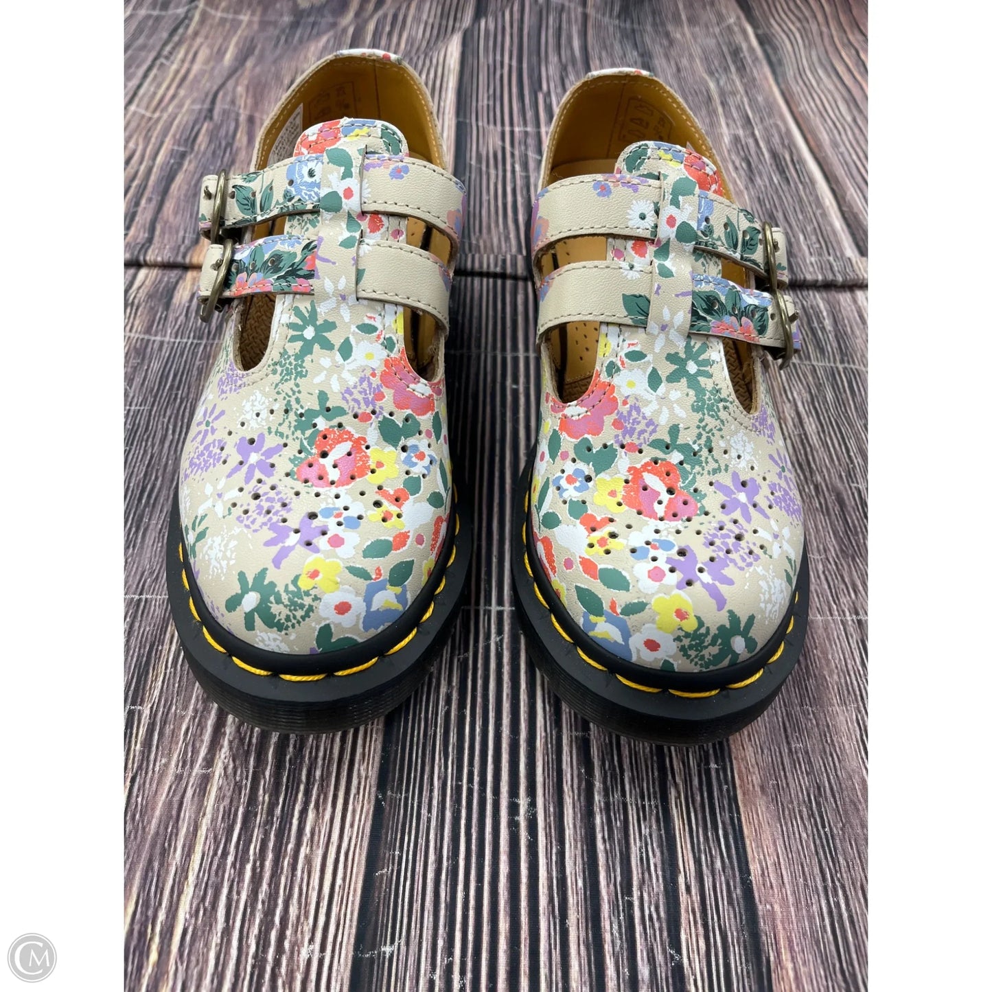 Shoes Flats By Dr Martens In Floral Print, Size: 5