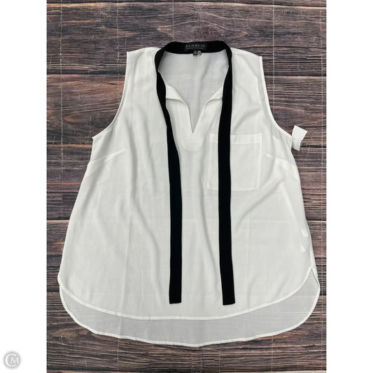 Tank Top By Eloquii In White, Size: 1x