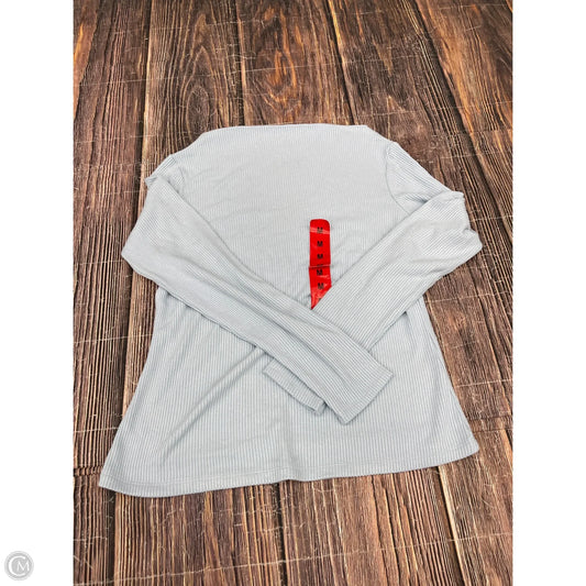 Top Long Sleeve By Banana Republic In Blue, Size: M