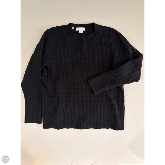 Sweater By Liz Claiborne In Black, Size: L