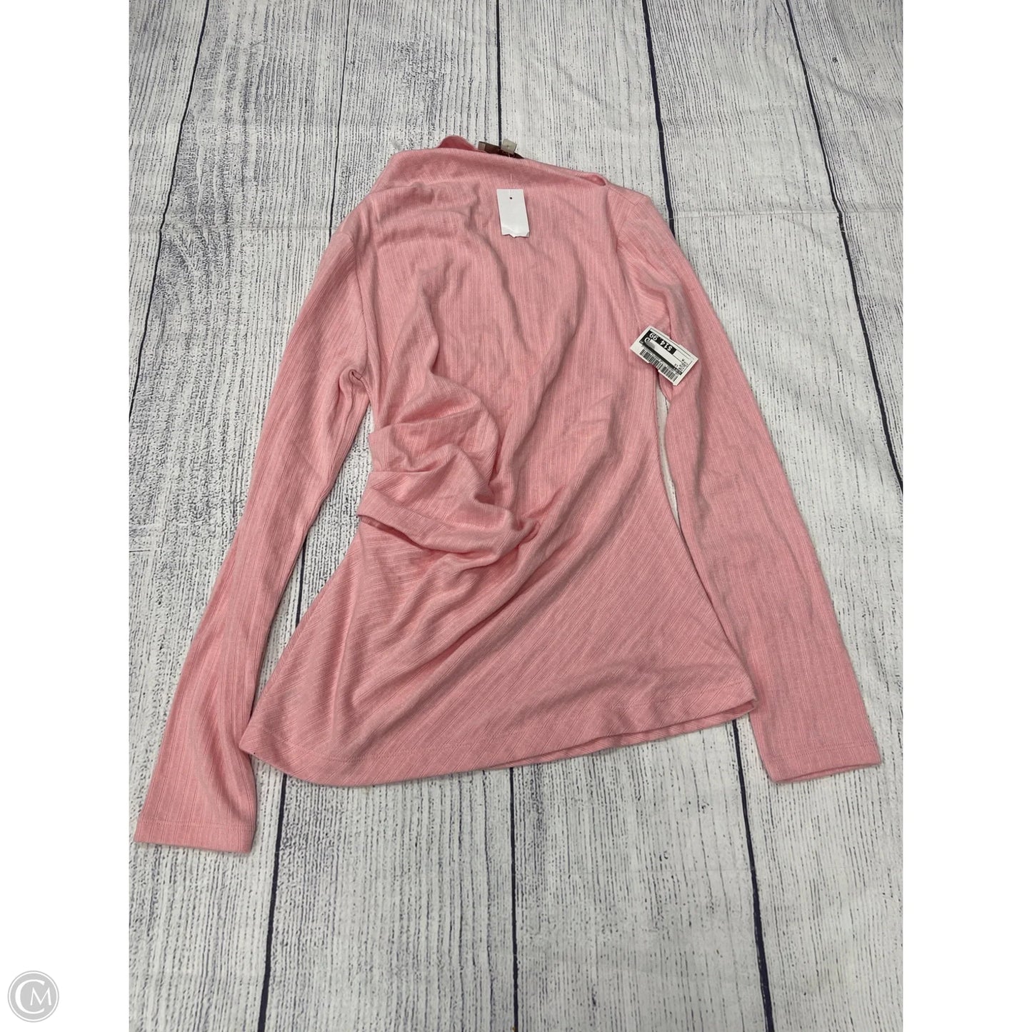 Top Long Sleeve By Loft In Pink, Size: M