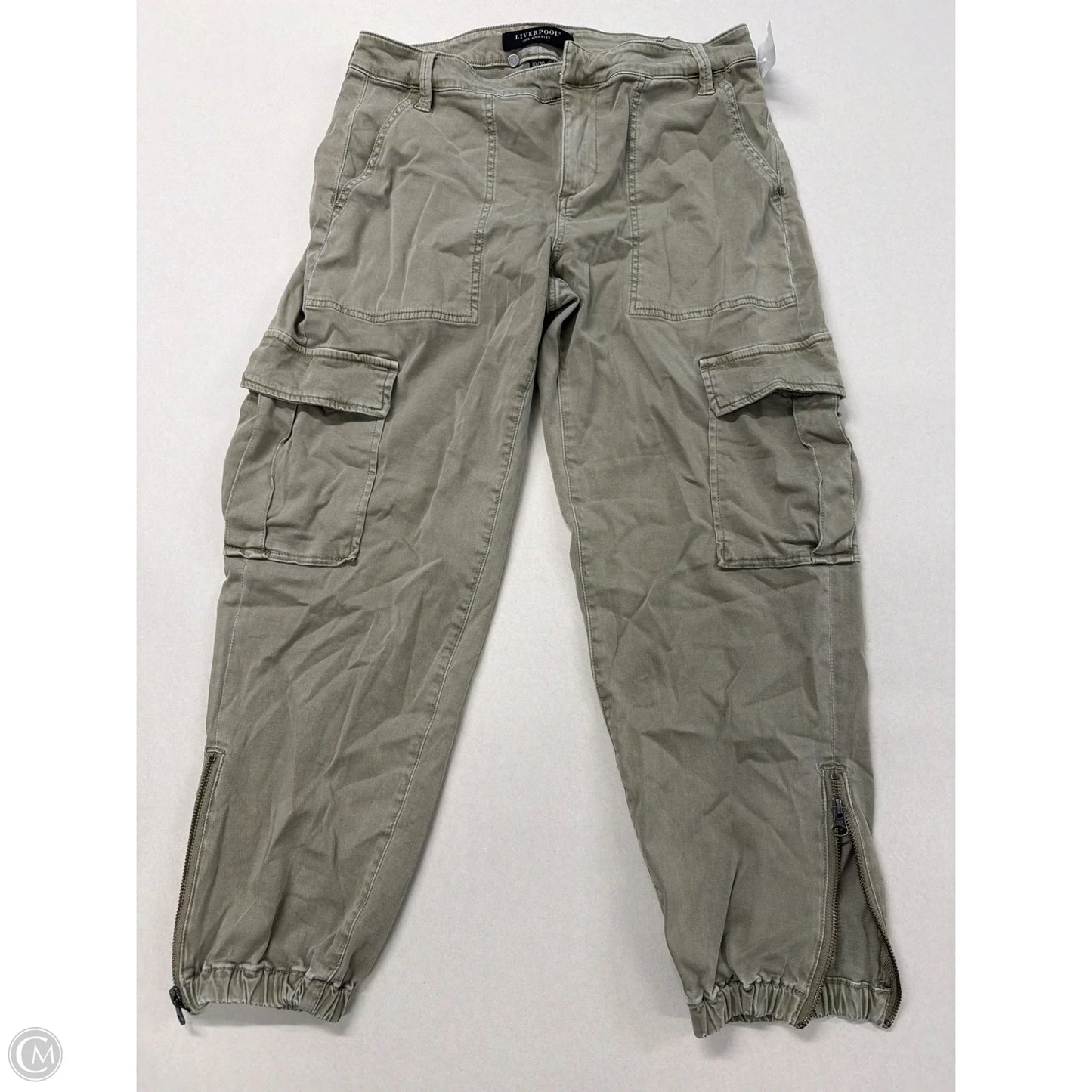 Pants Cargo & Utility By Liverpool In Green, Size: 10