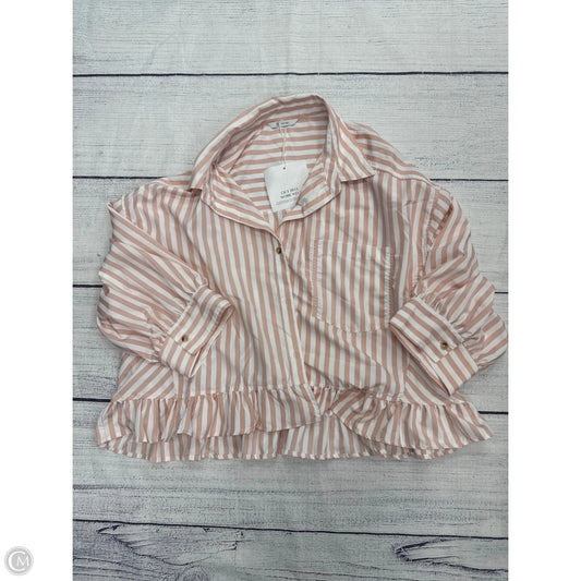 Top Short Sleeve By Cicy Bell In Pink, Size: 1x