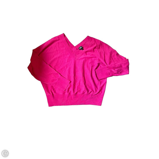 Top Long Sleeve By Inc In Pink, Size: 1x