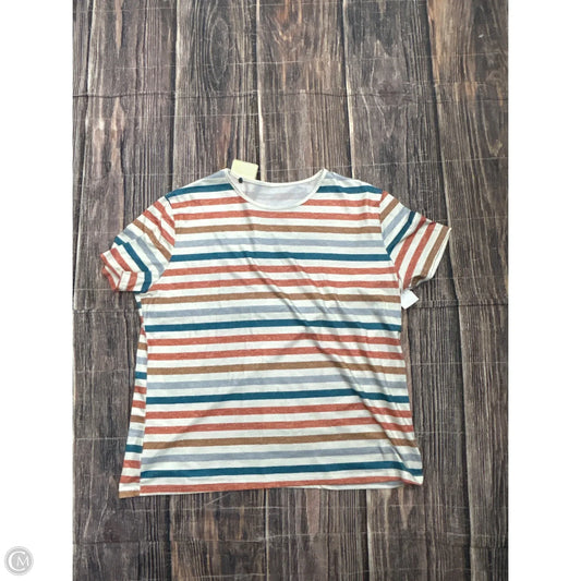 Top Short Sleeve By Clothes Mentor In Striped Pattern, Size: 2x