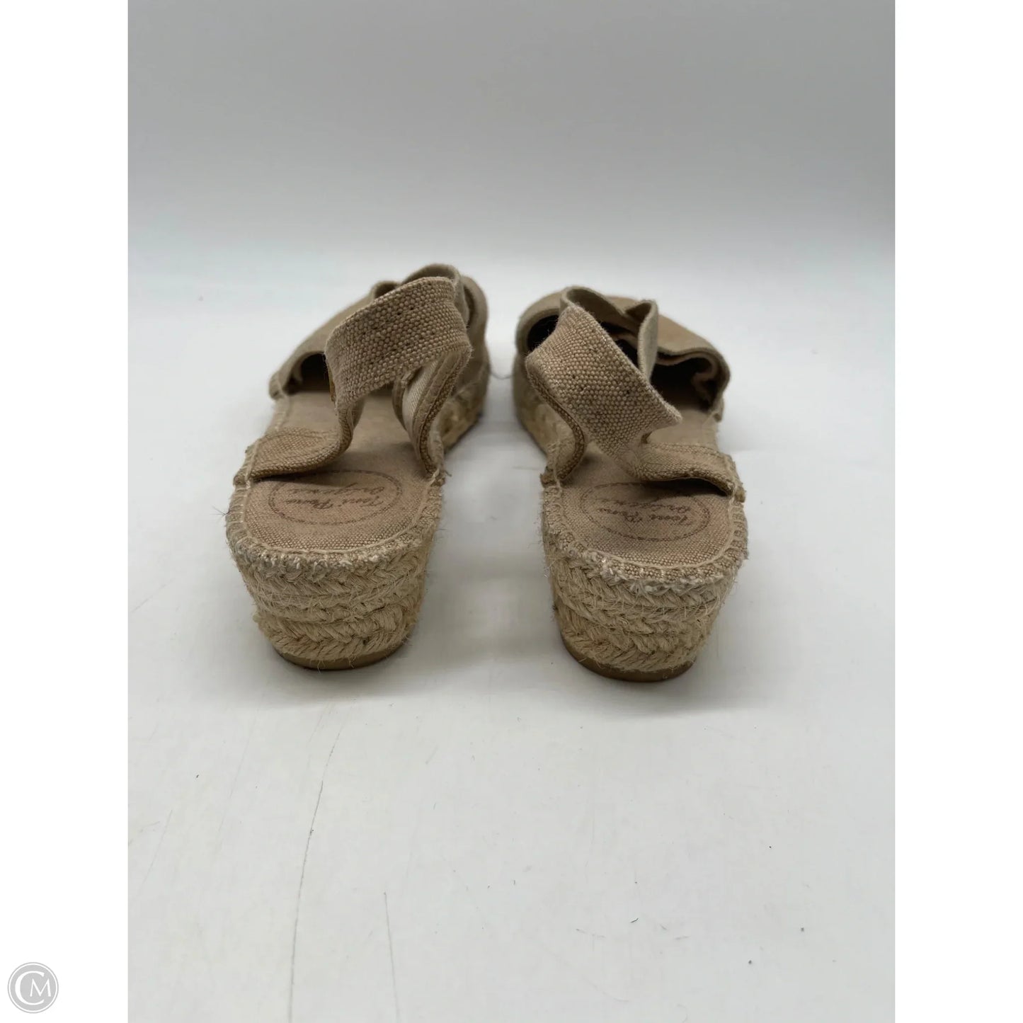 Shoes Heels Wedge By Clothes Mentor In Tan, Size: 10