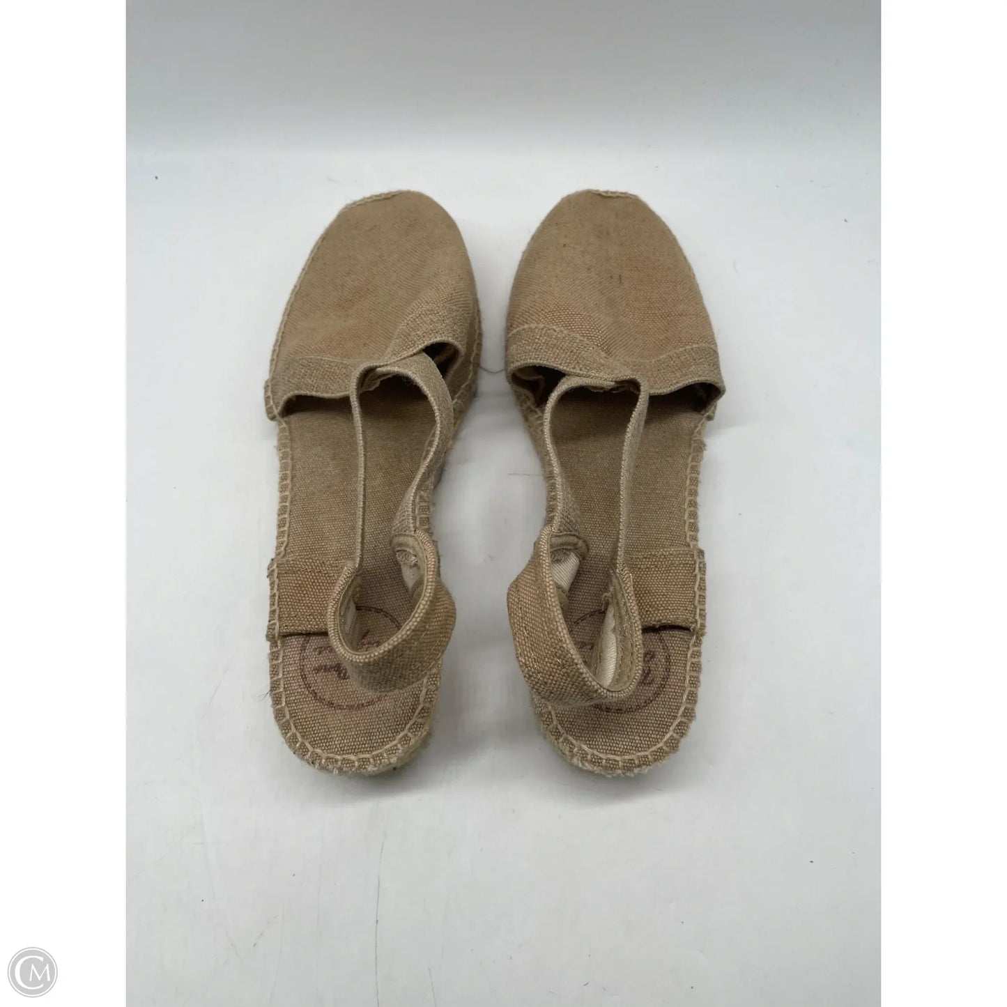 Shoes Heels Wedge By Clothes Mentor In Tan, Size: 10