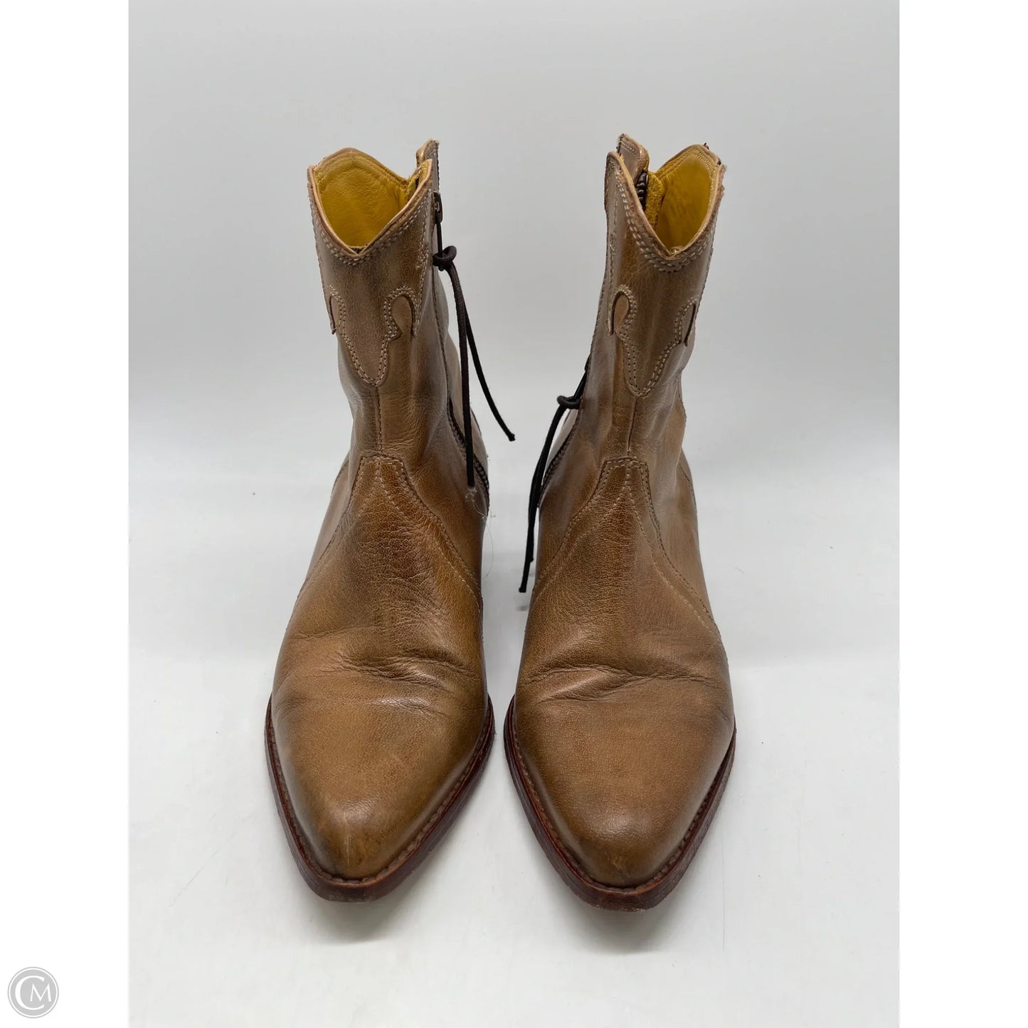 Boots Ankle Heels By Free People In Brown, Size: 6.5