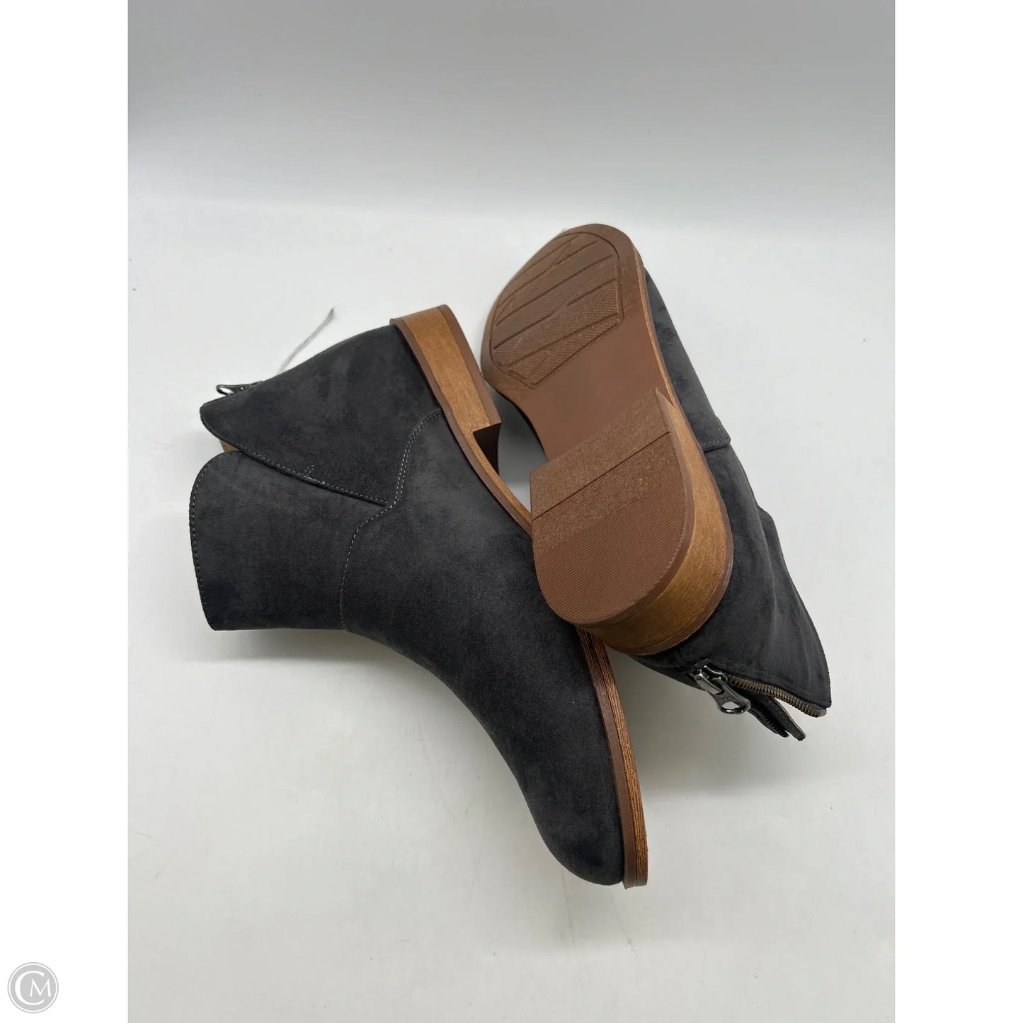 Boots Ankle Heels By Sonoma In Grey, Size: 11