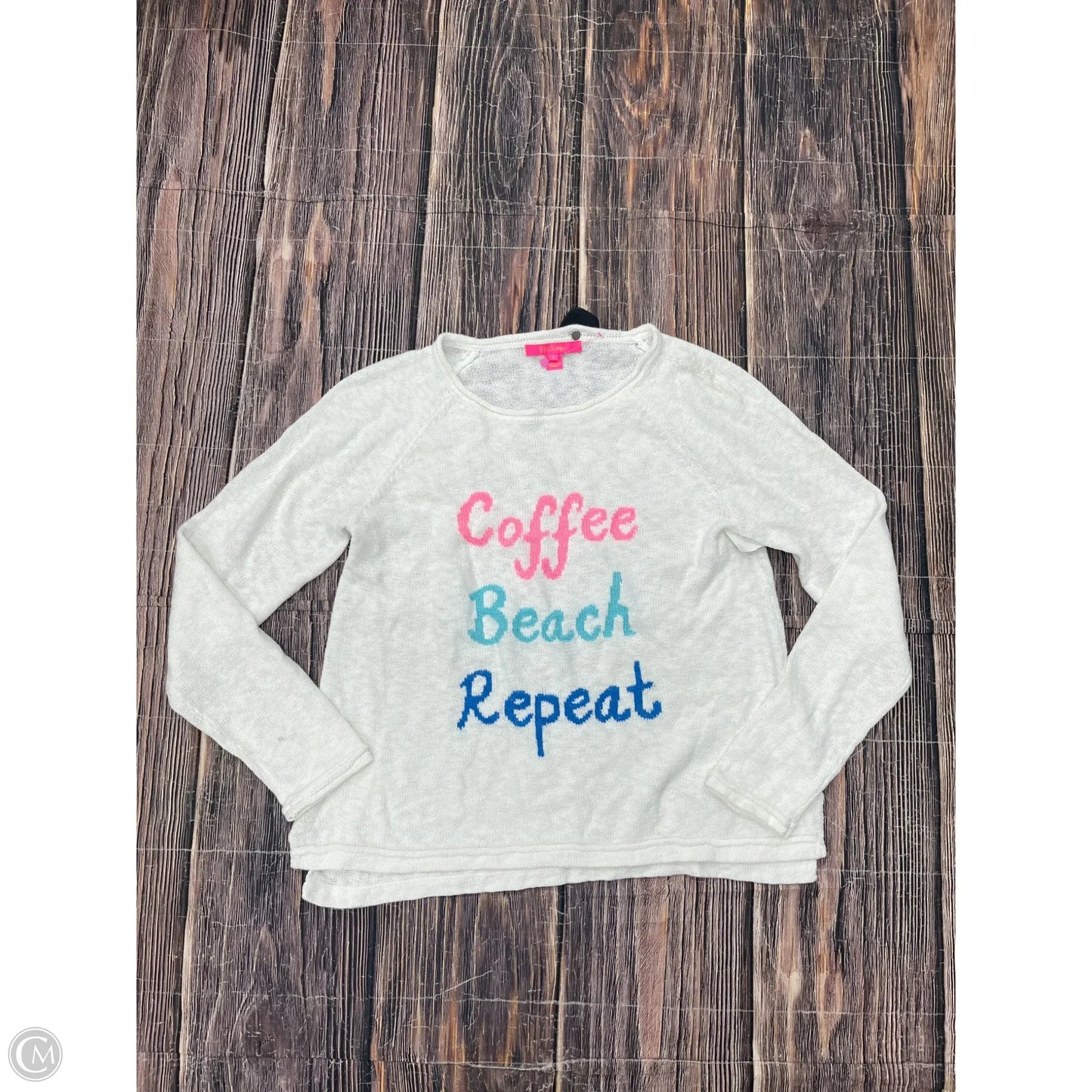 Sweater Designer By Lilly Pulitzer In White, Size: L