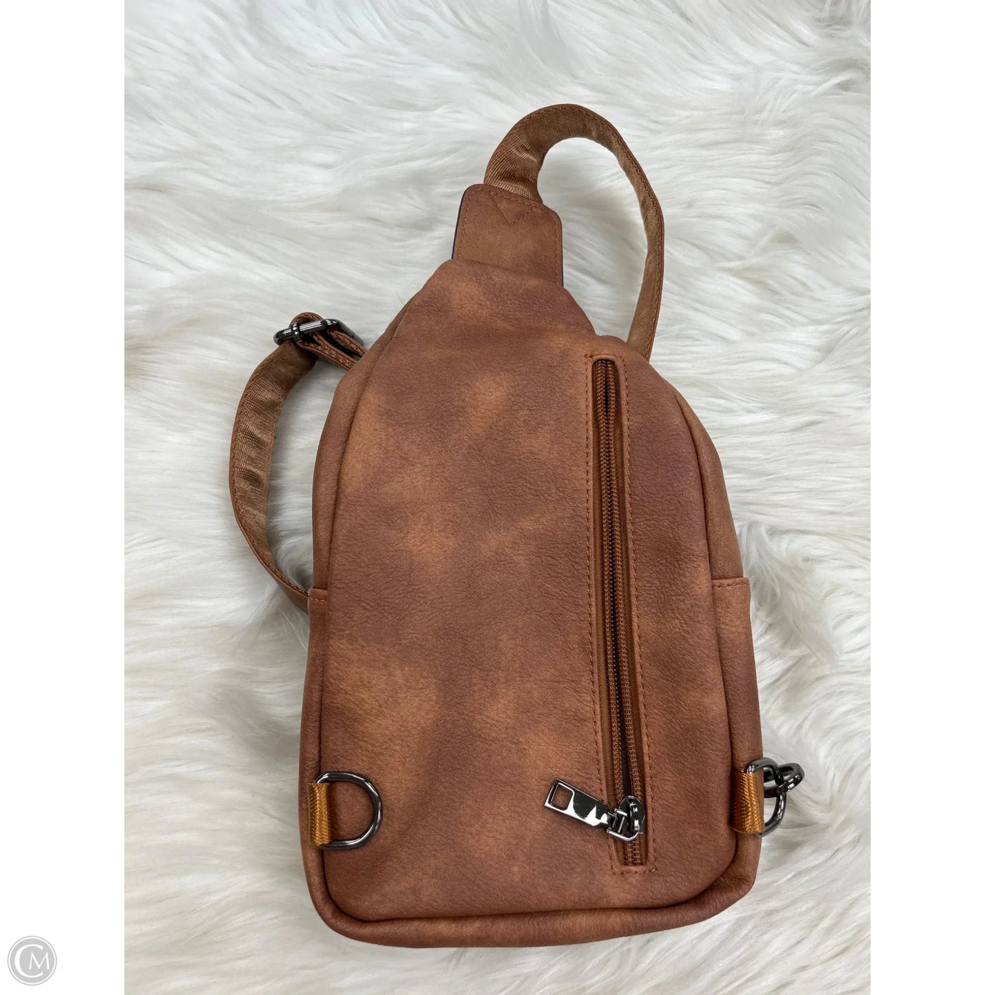 Crossbody Leather By Clothes Mentor, Size: Medium