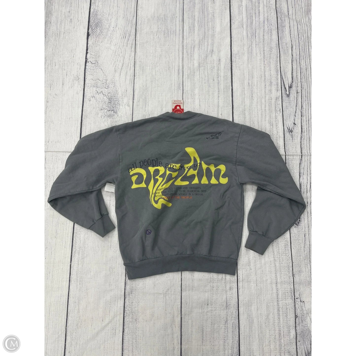 Sweatshirt Crewneck By Cmb In Grey, Size: S