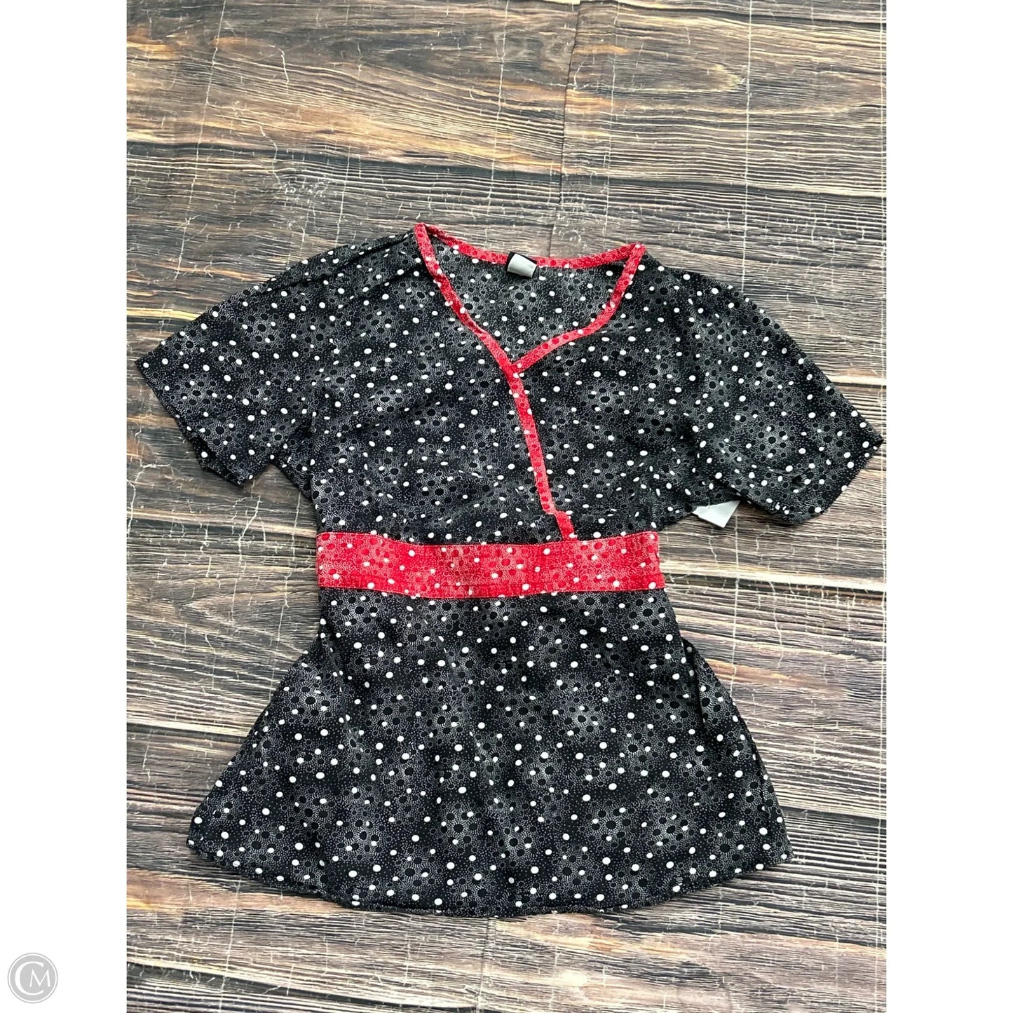 Top Short Sleeve By Clothes Mentor In Black, Size: M