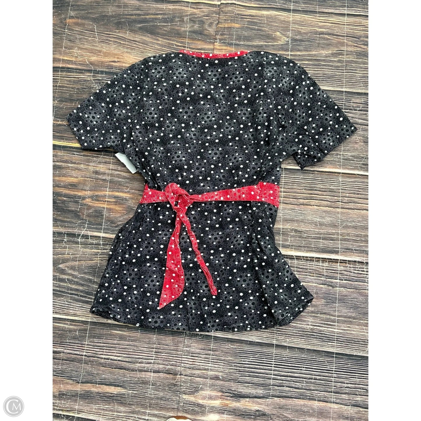 Top Short Sleeve By Clothes Mentor In Black, Size: M