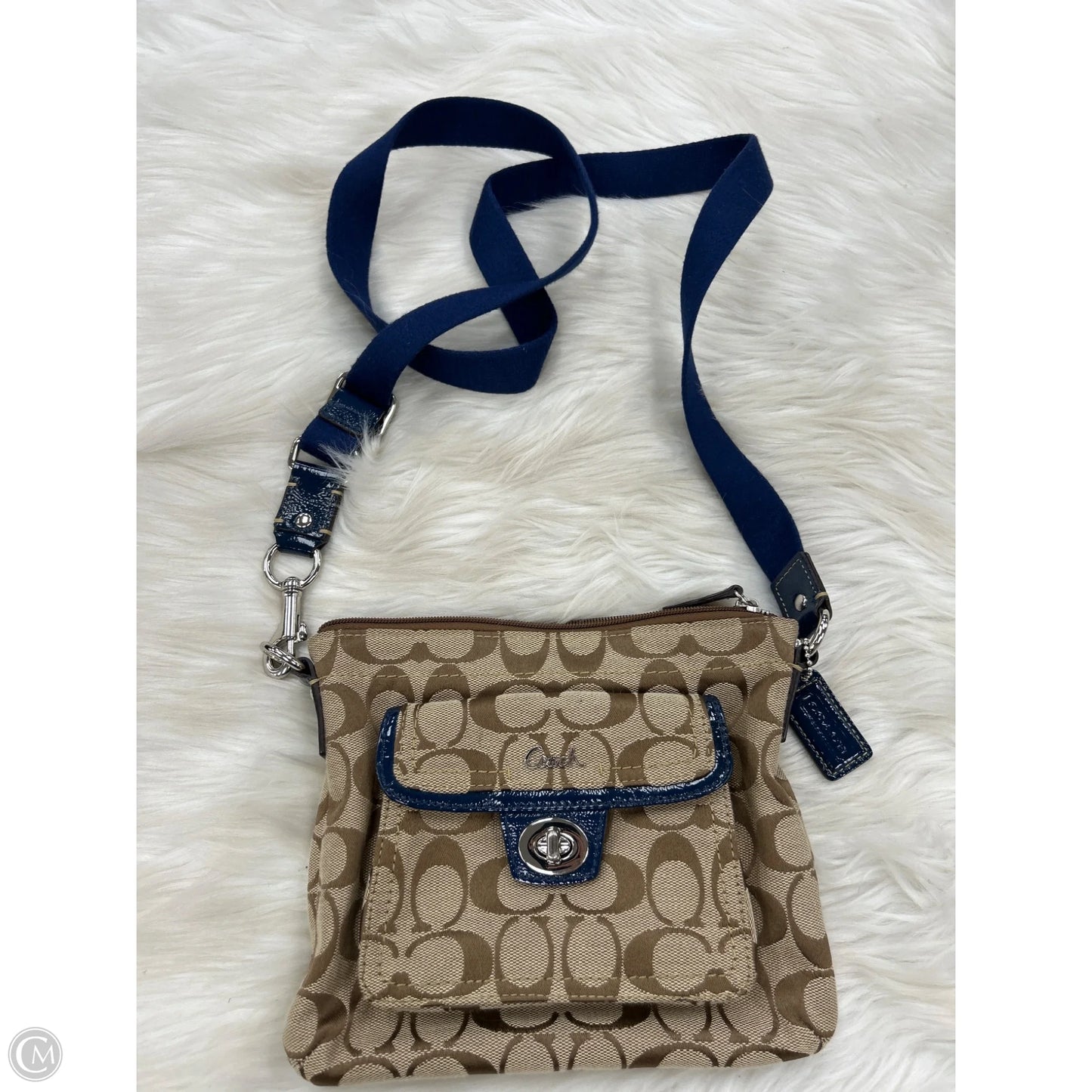 Crossbody Designer By Coach, Size: Medium