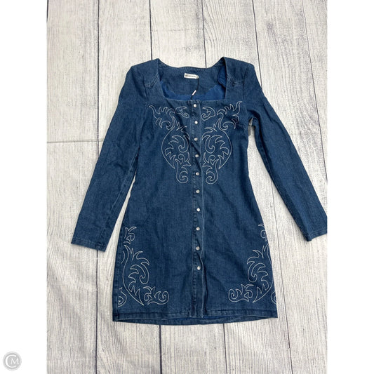 Dress Casual Short By Avec Les Filles In Blue, Size: 4
