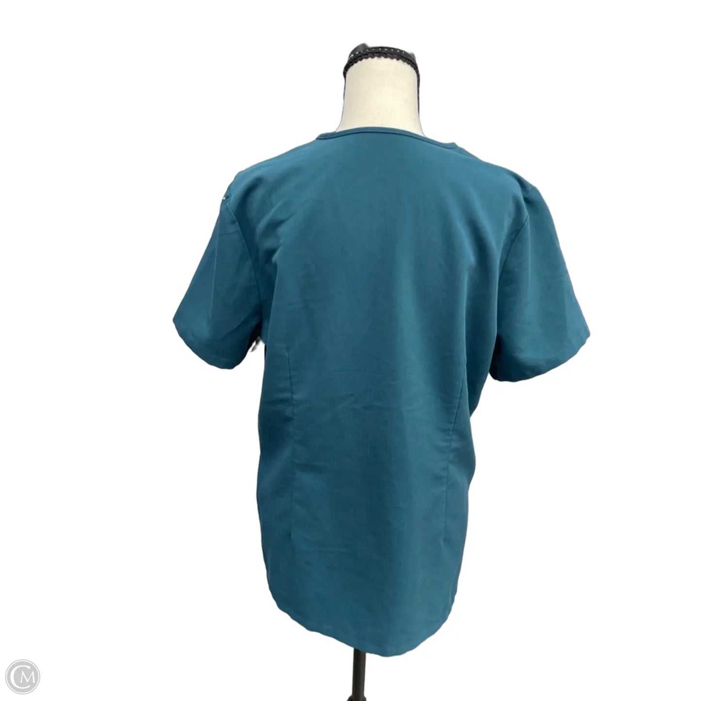 Top Short Sleeve By Figs In Teal, Size: M