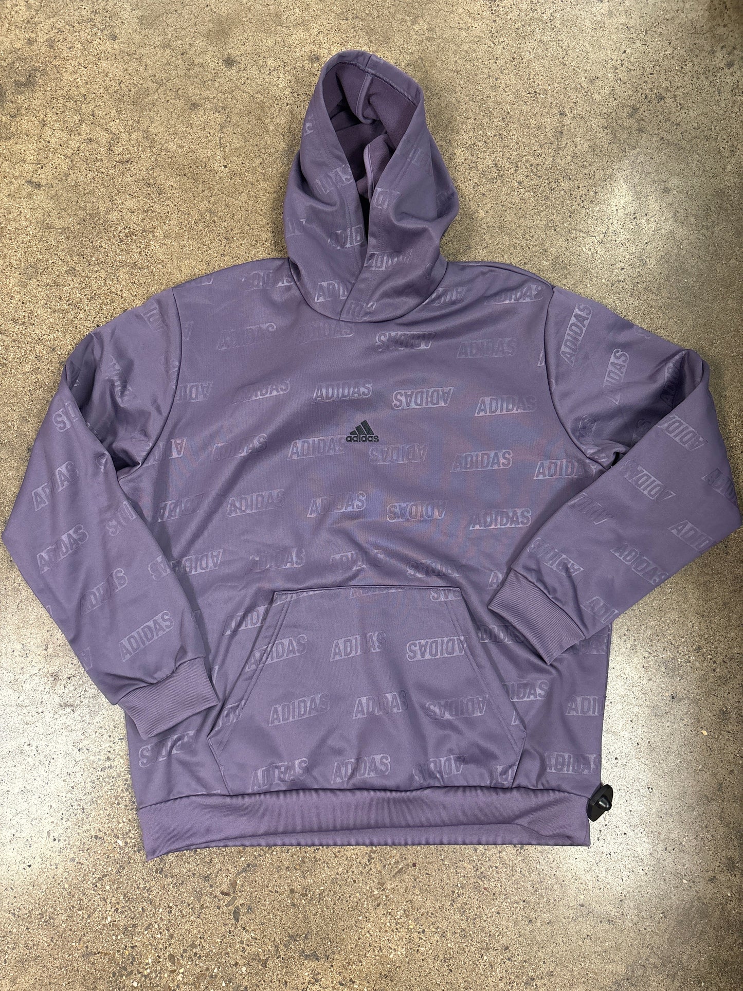 Athletic Sweatshirt Hoodie By Adidas In Purple, Size:Xl