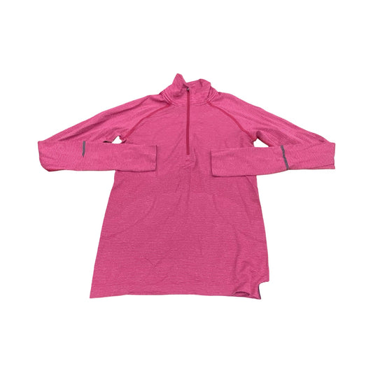 Athletic Top Ls Collar By Lululemon In Red, Size:8