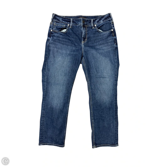 Jeans Straight By Silver In Blue Denim, Size: 12