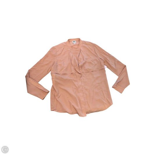 Blouse Long Sleeve By Anne Klein In Peach, Size: M