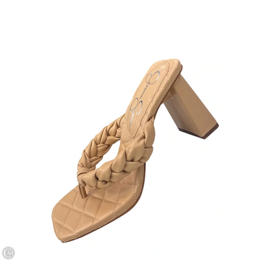 Shoes Heels Block By Jessica Simpson In Tan, Size: 9