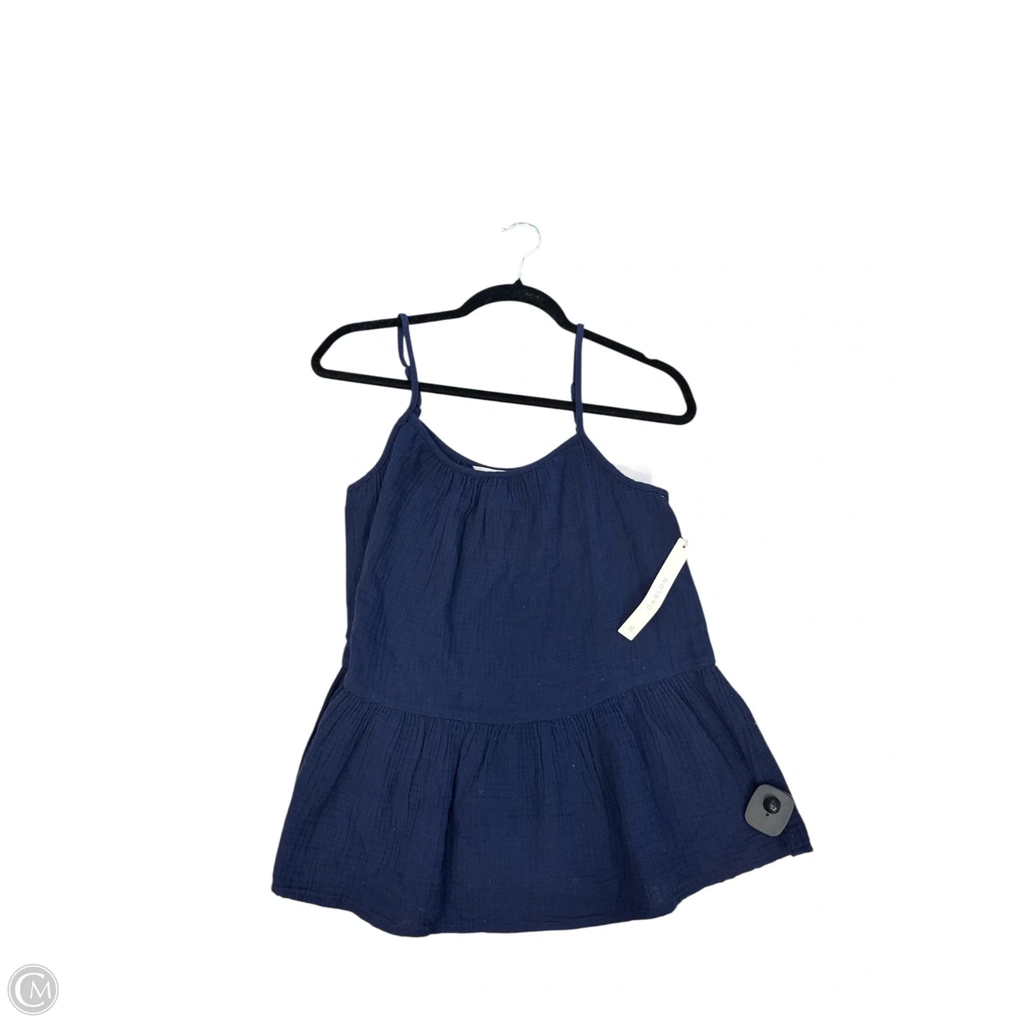 Blouse Sleeveless By Caslon In Navy, Size: S