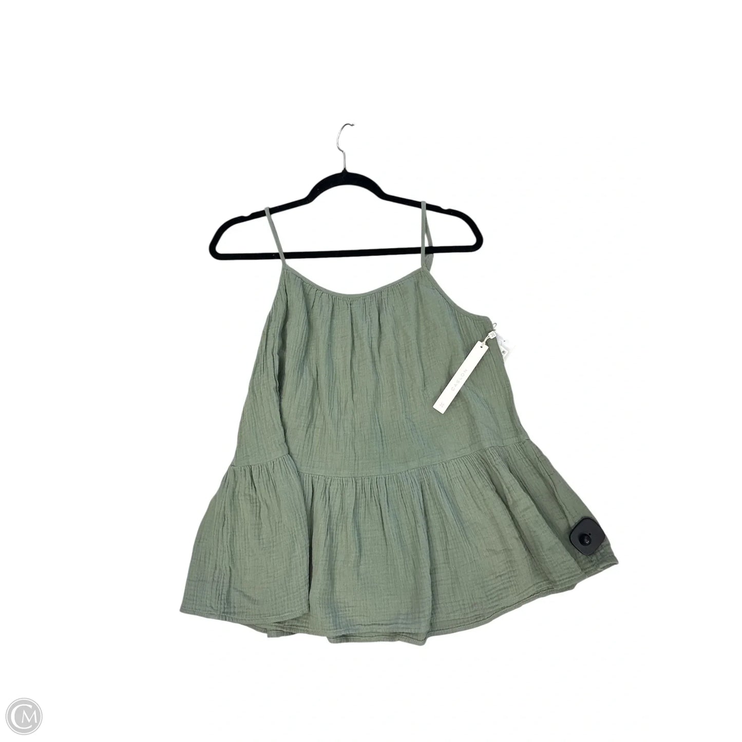 Blouse Sleeveless By Caslon In Green, Size: M