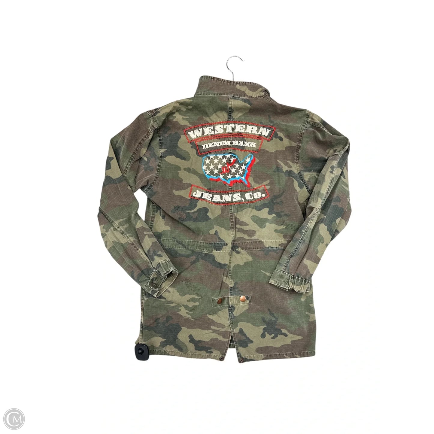 Jacket Denim By Cmb In Camouflage Print, Size: M