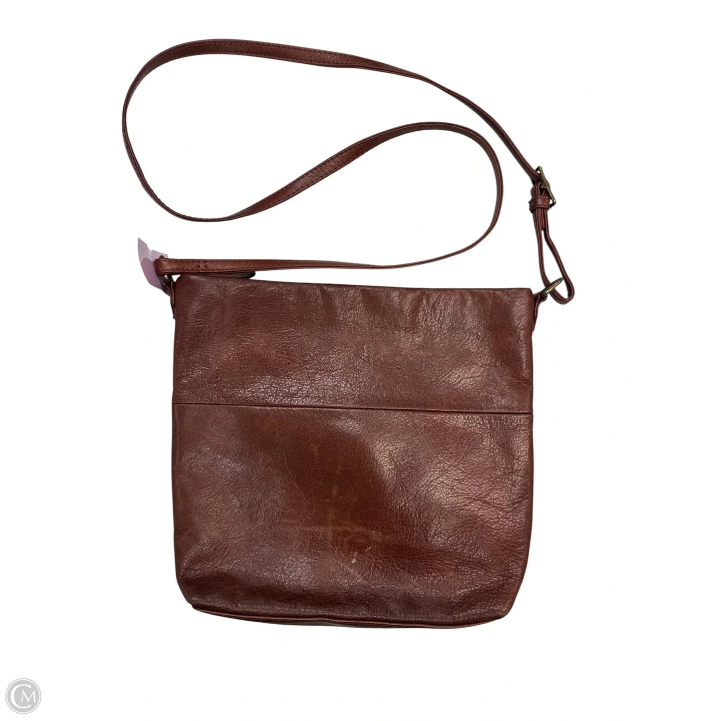 Handbag Leather By Margot, Size: Medium