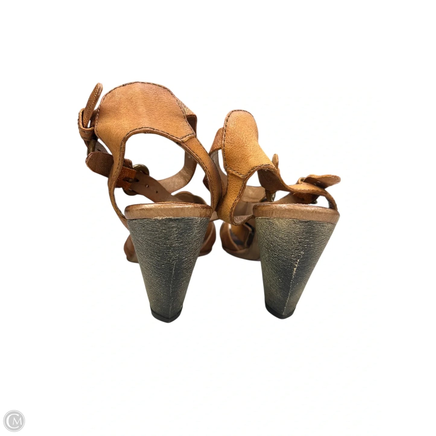 Sandals Heels Wedge By Miz Mooz In Gold, Size: 6