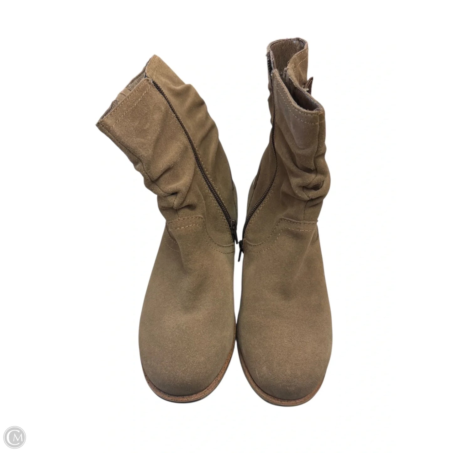 Boots Ankle Flats By Earth In Brown, Size: 6.5