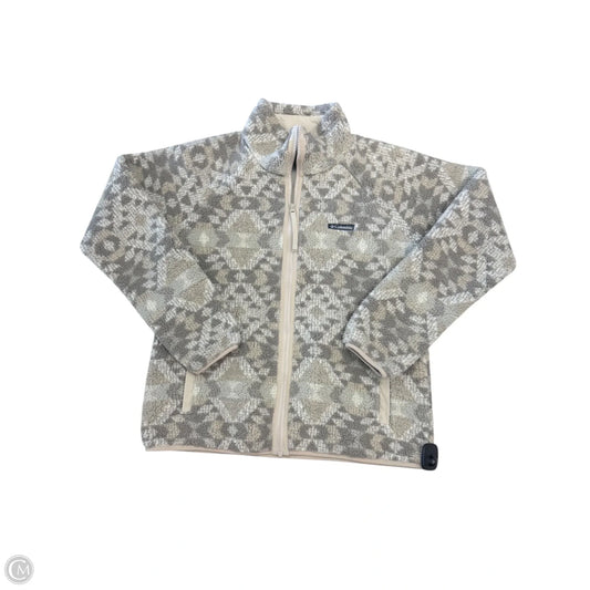 Jacket Fleece By Columbia In Beige, Size: M
