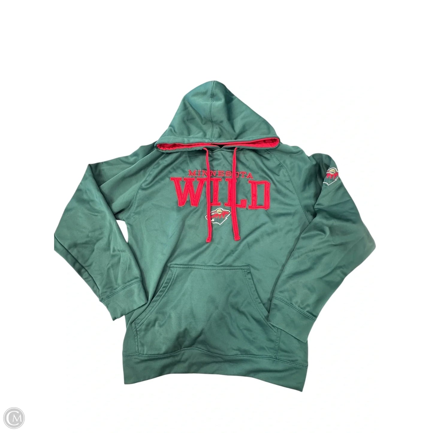 Sweatshirt Hoodie By Clothes Mentor In Green, Size: M
