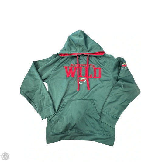 Sweatshirt Hoodie By Clothes Mentor In Green, Size: M