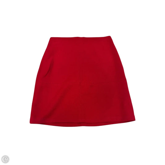 Skirt Midi By Ann Taylor In Red, Size: 0