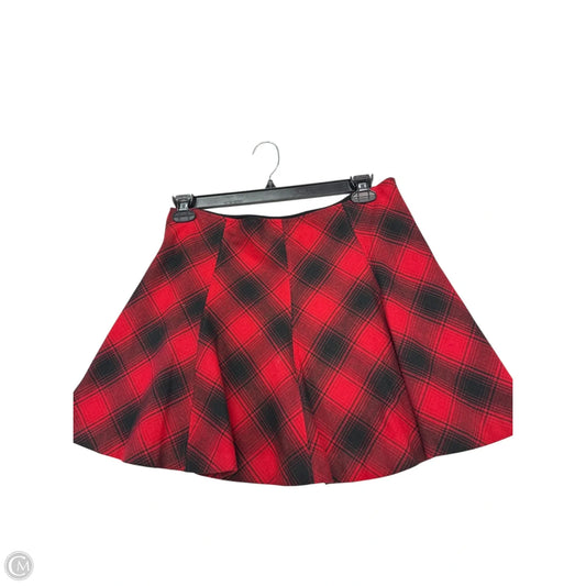 Skirt Mini & Short By Polo Ralph Lauren In Black & Red, Size: 10