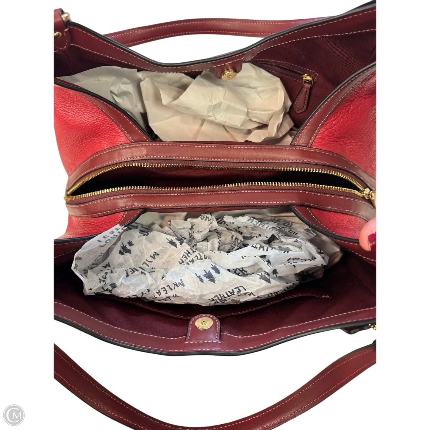 Handbag Designer By Coach, Size: Large