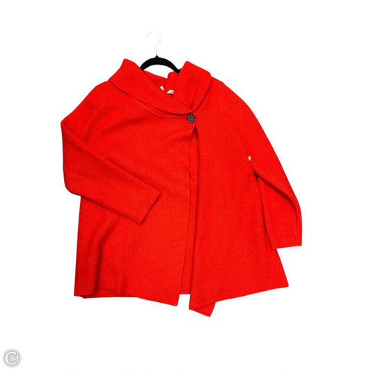 Sweater Cardigan By Max Studio In Red, Size: 1x