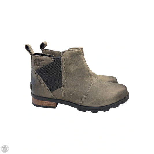Boots Ankle Flats By Sorel In Green, Size: 7