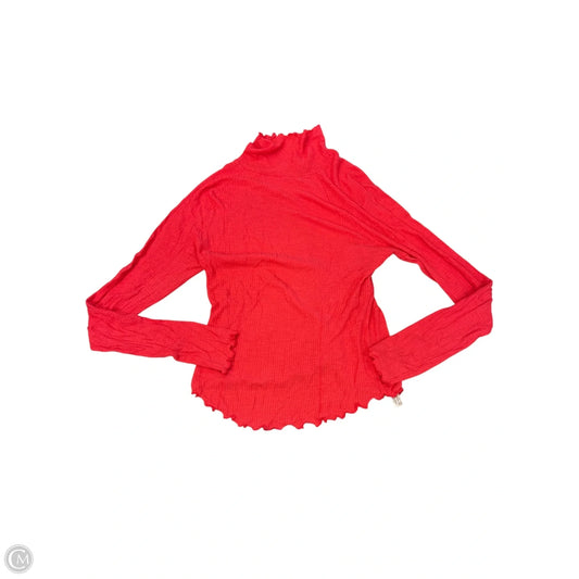 Top Long Sleeve By Free People In Orange, Size: M