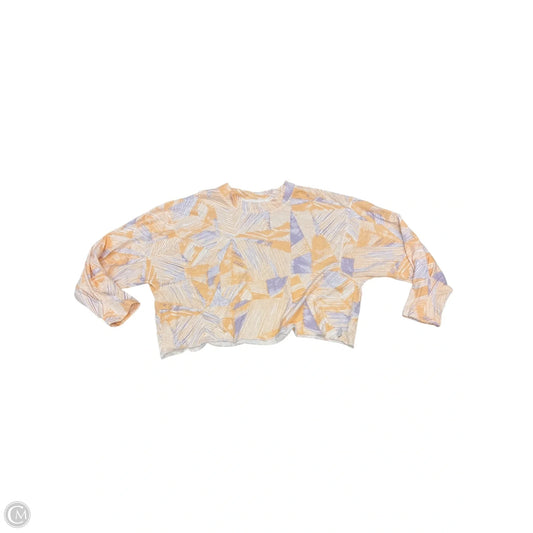 Top Long Sleeve By Free People In Peach, Size: M