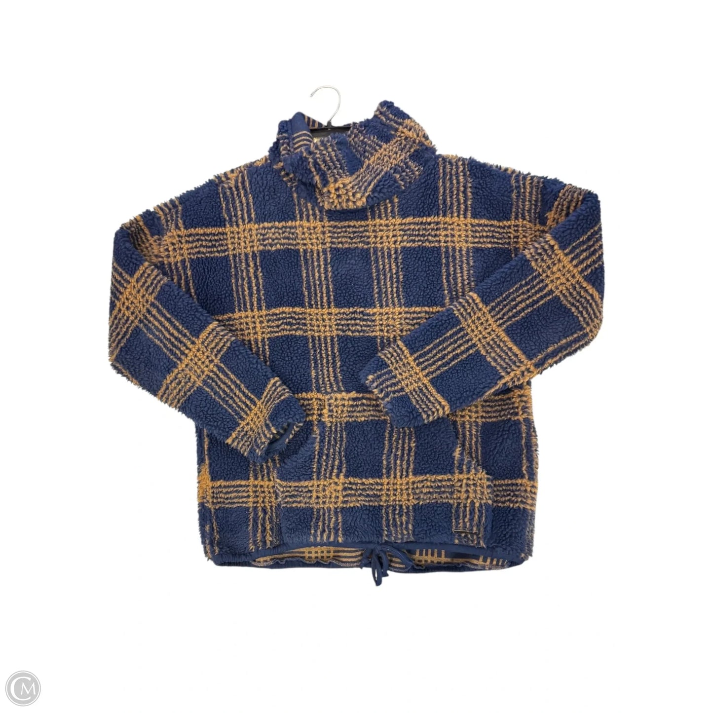 Top Long Sleeve By Carve Designs In Blue & Gold, Size: M