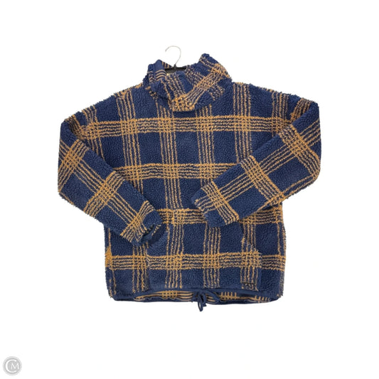 Top Long Sleeve By Carve Designs In Blue & Gold, Size: M